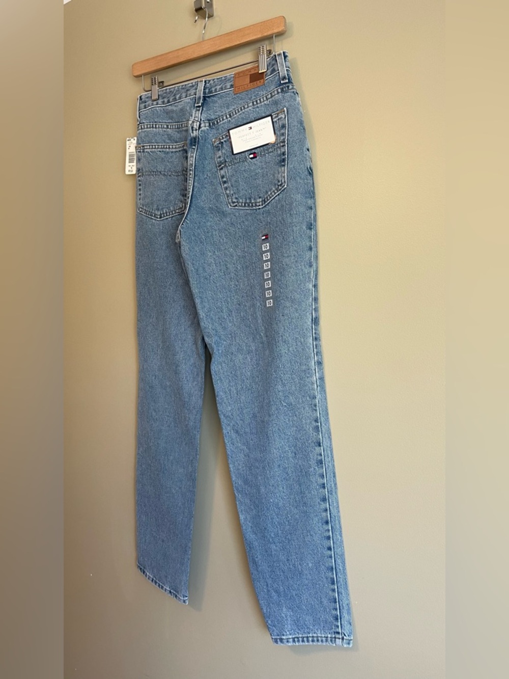 NWT Y2K Deadstock Tommy Hilfiger Perfect T High Rise Mom Straight Leg Jeans - Picture 5 of 13